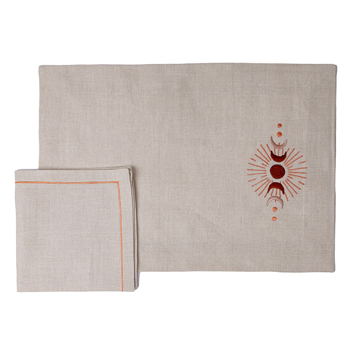 Moon Phases Placemat & Napkin - Set of 6