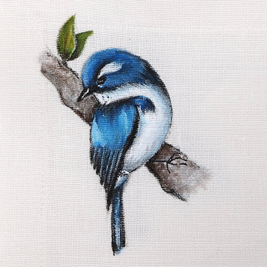 Hand Painted Bird Design Placemats Set