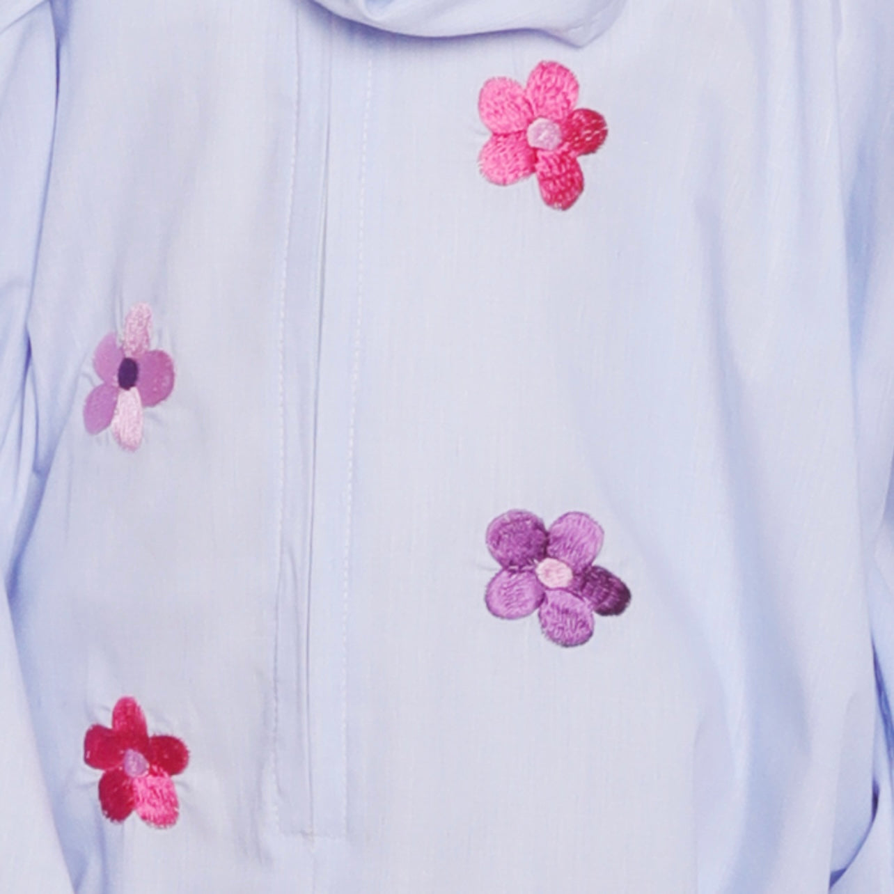 Blue Kids Prayer cloth 12-14 years with flowers embroidery