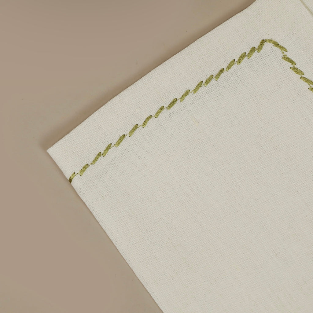 Beige Placemat & Napkin Yellow flower - Set of 6