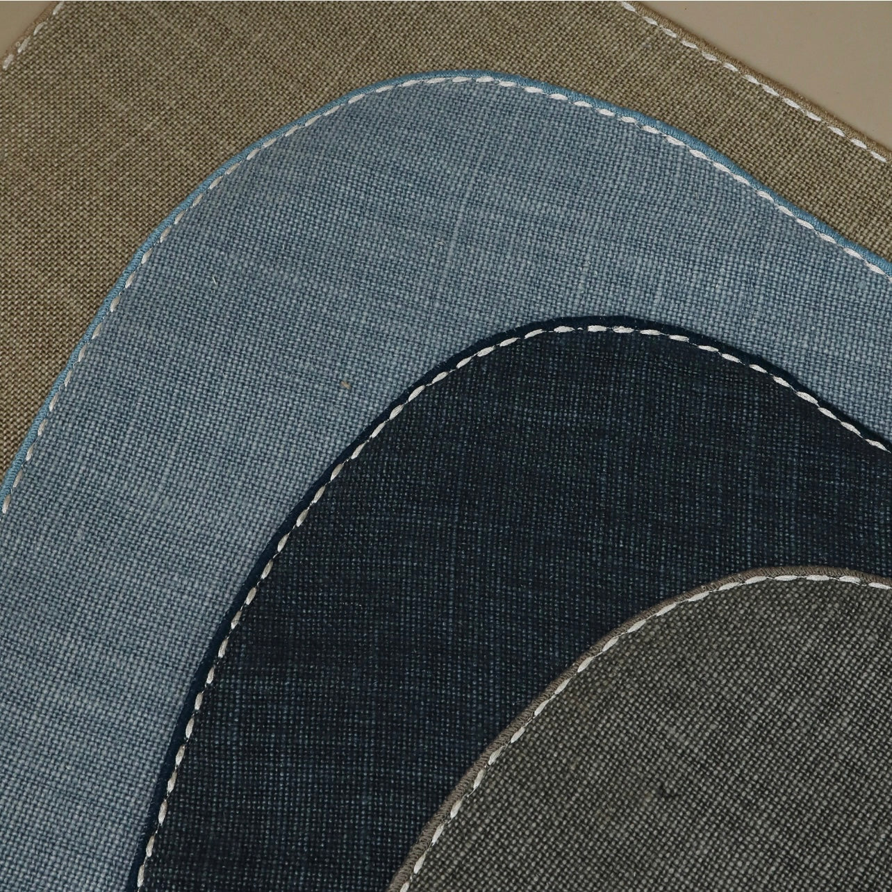 Placemat Earth stone with coasters set of 4