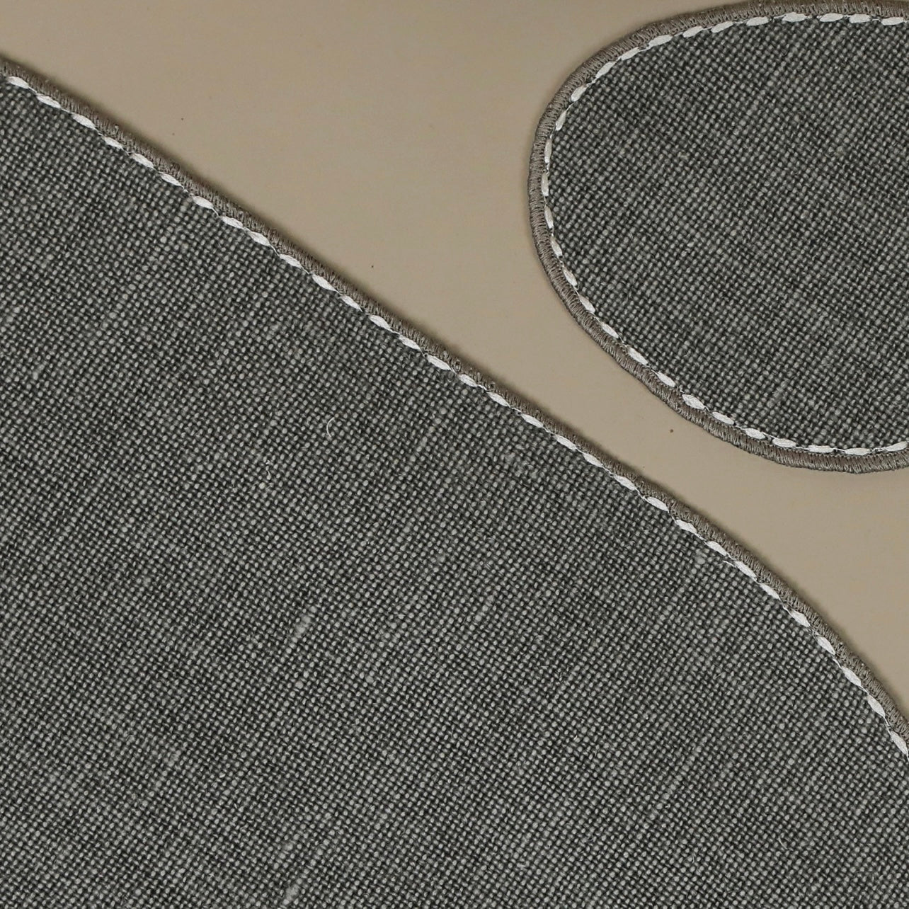 Placemat Grey stone with coasters set of 6