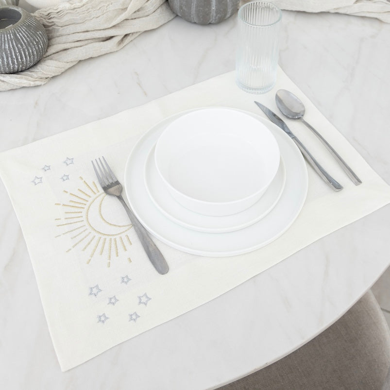 Placemat Shining Moon and Stars Set of 6