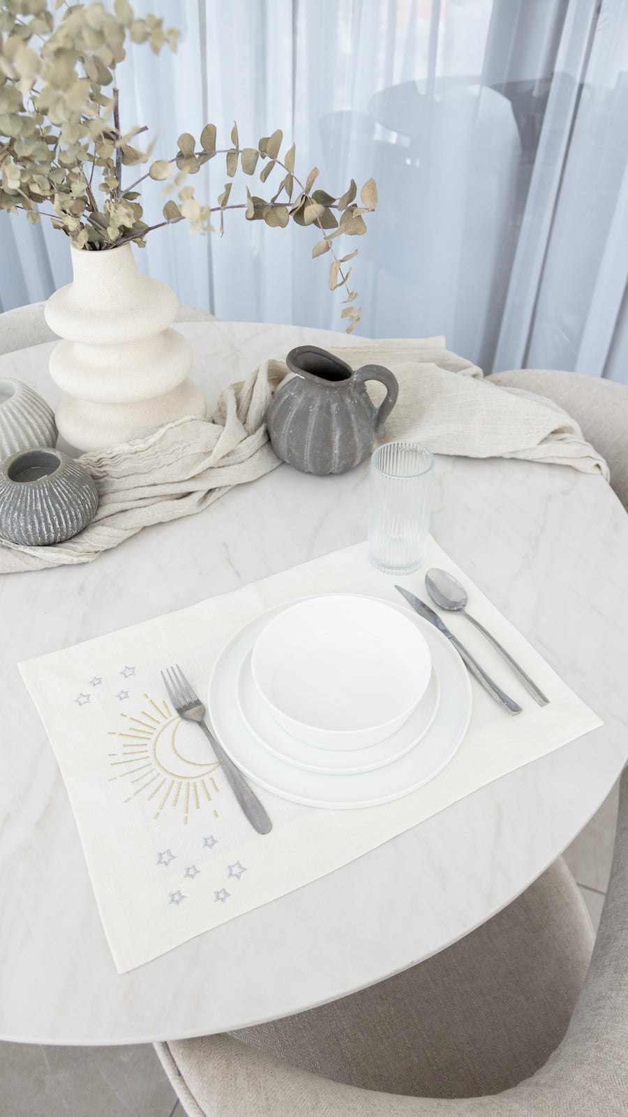 Placemat Shining Moon and Stars Set of 6