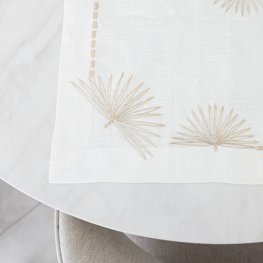 Placemat Beige 4 Fan Set of 6