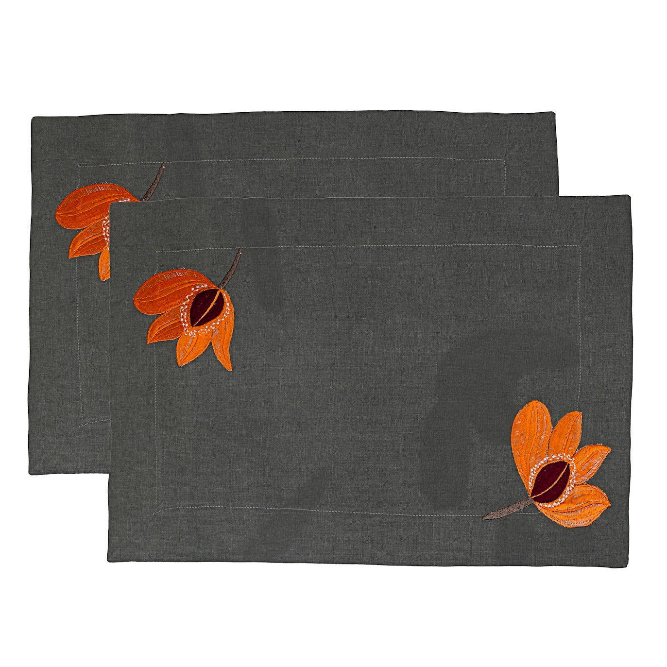 Orange Blossom Placemat & Napkin - Set of 6