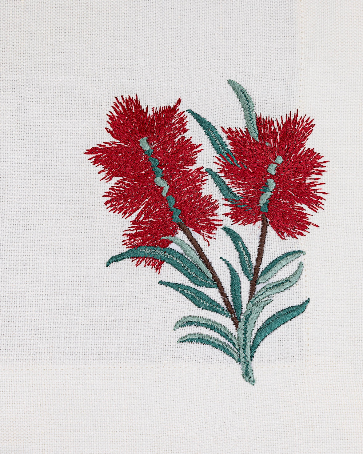 Christmas Flower Placemat & Napkin - Set of 6