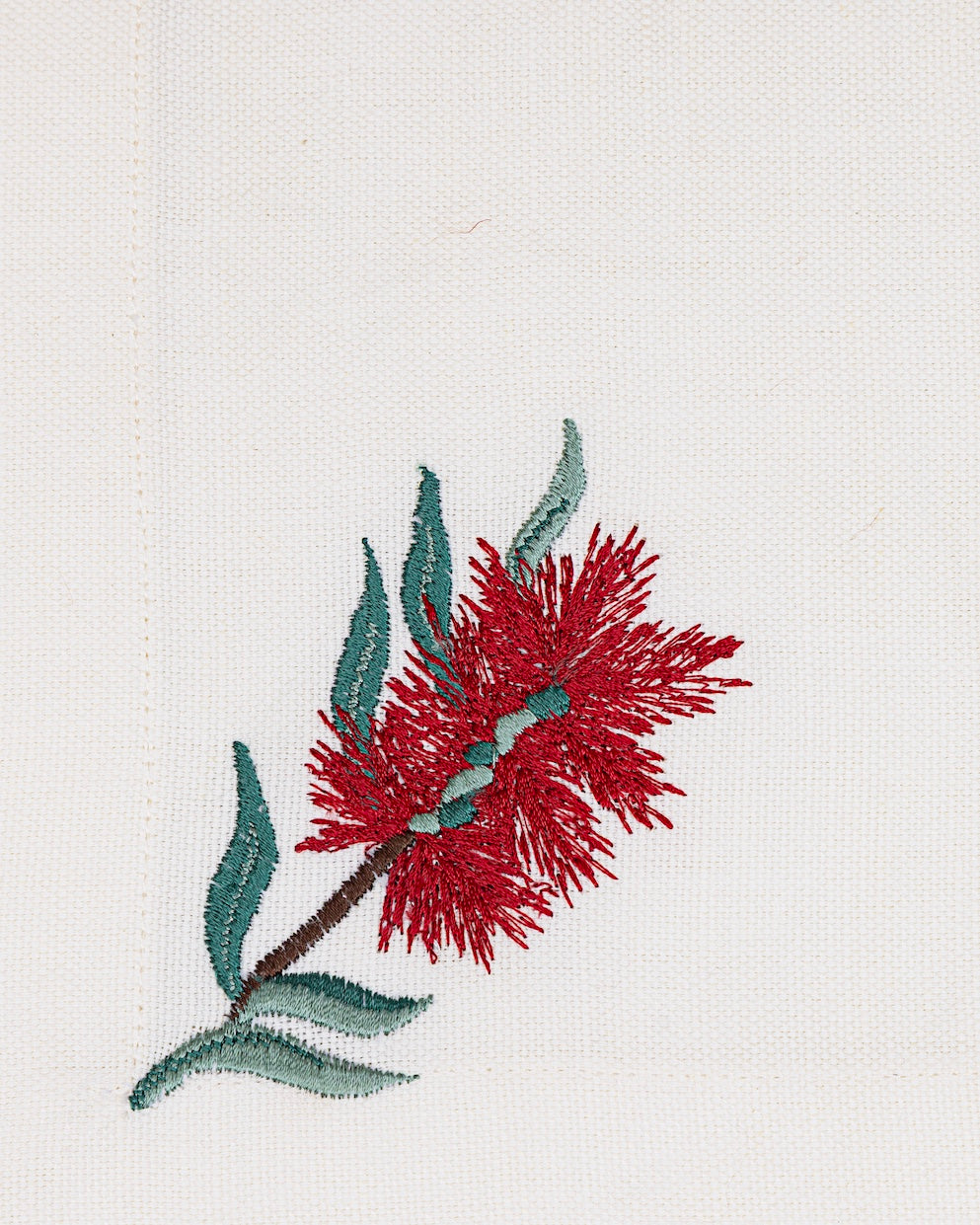 Christmas Flower Placemat & Napkin - Set of 6