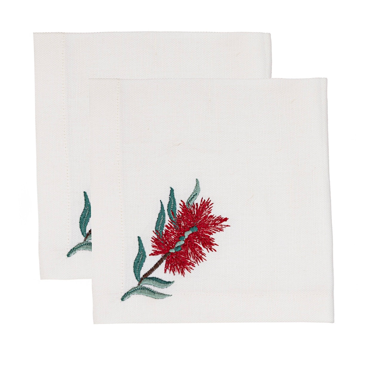 Christmas Flower Placemat & Napkin - Set of 6