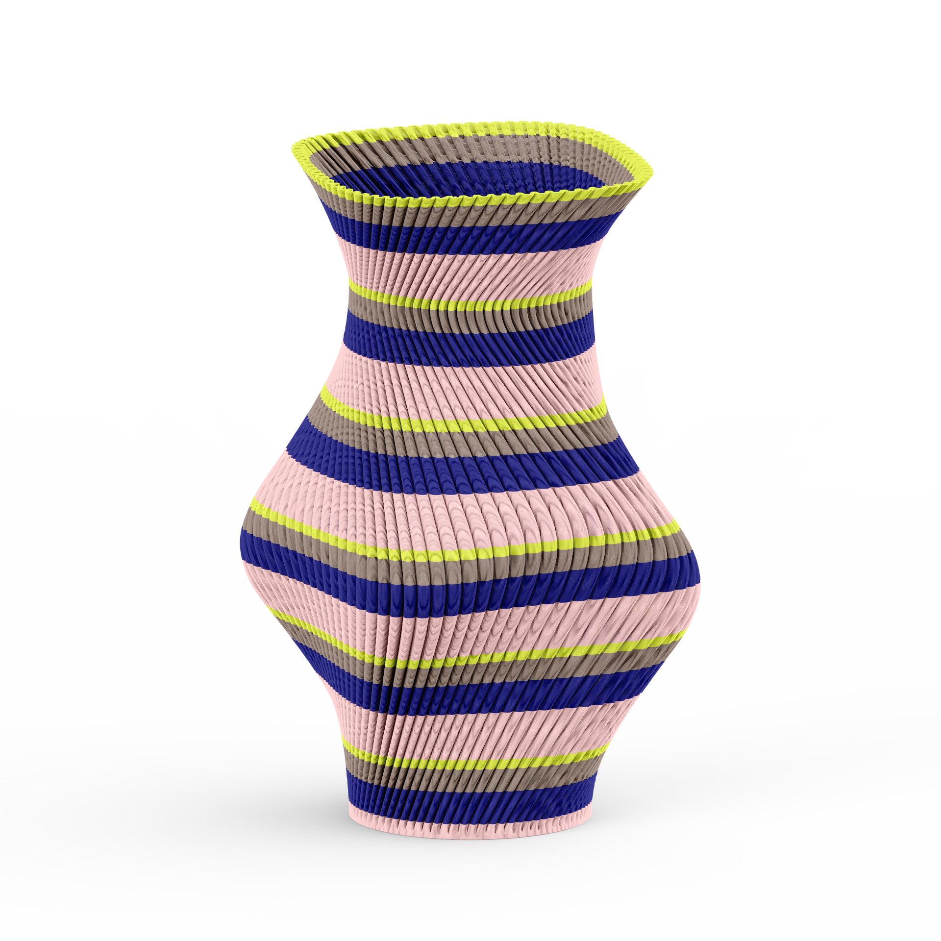 Flare Blue Vase - Blue Pattern