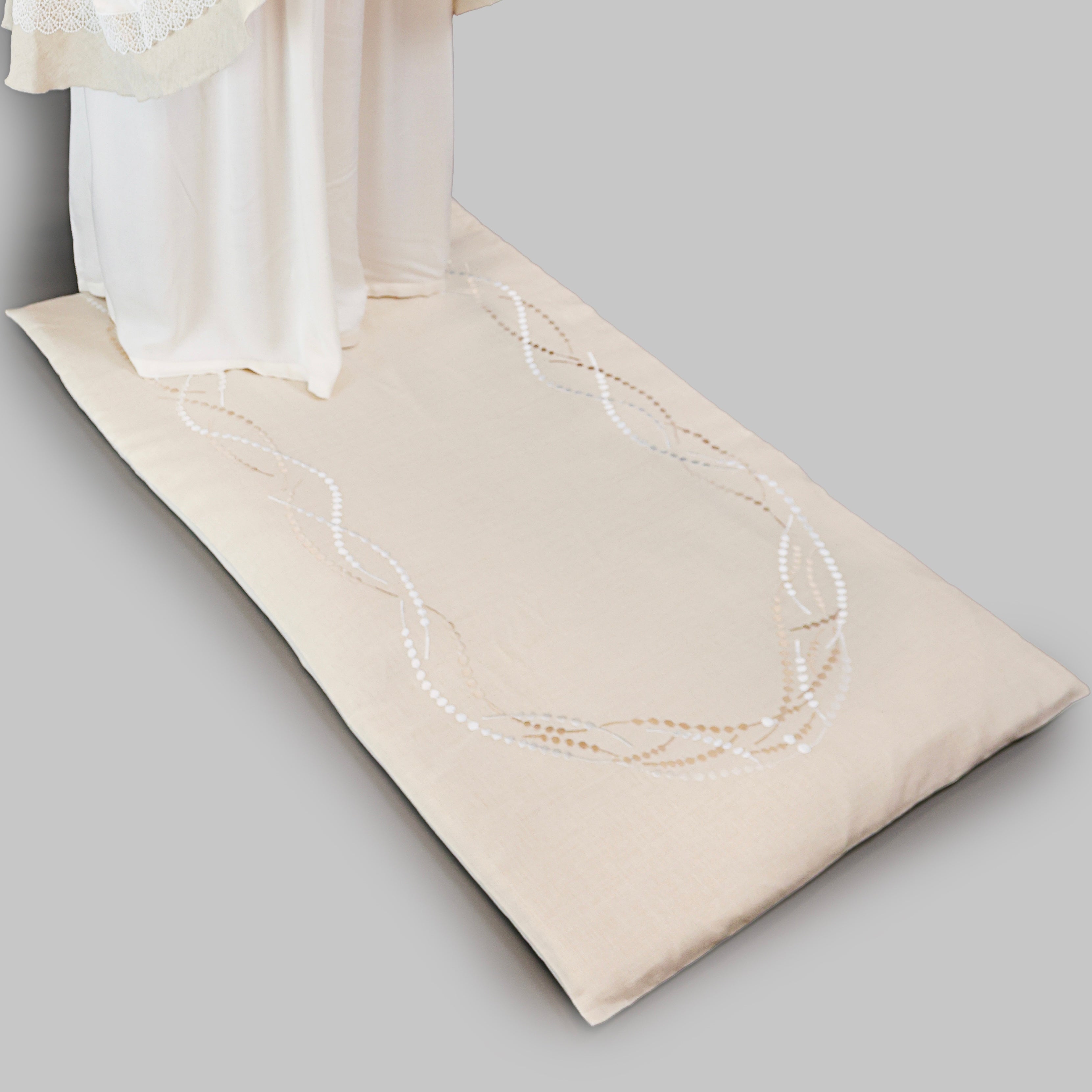 Prayer Mat Beige Dot filled in 2cm memory foam