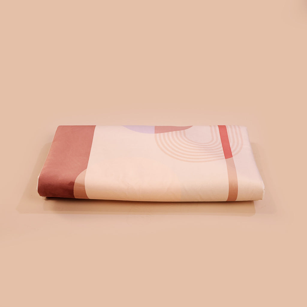 Printed Prayer Mat Pink filled in 2cm memory foam