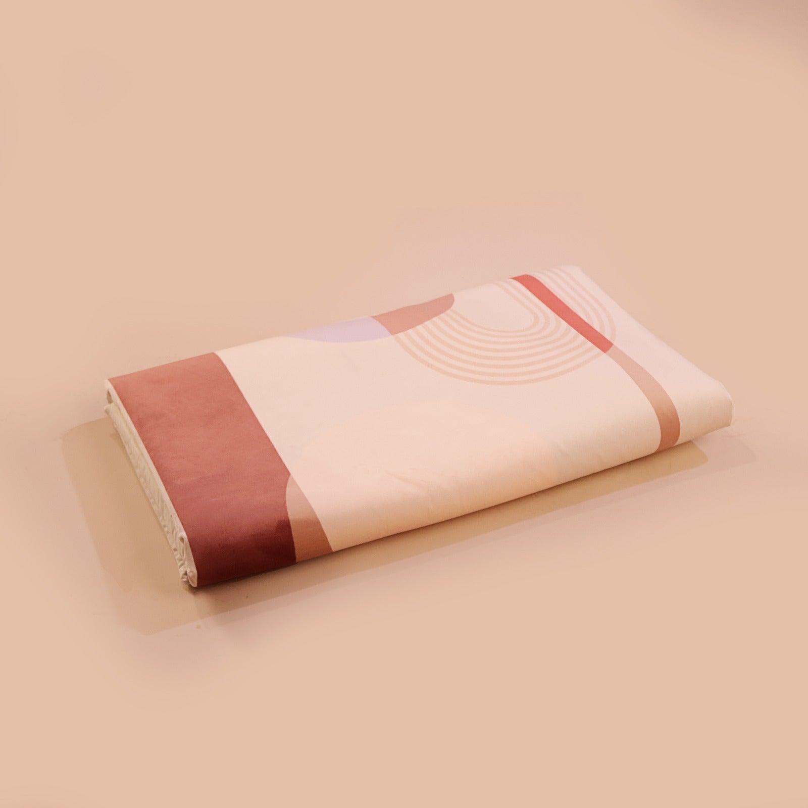 Printed Prayer Mat Pink filled in 2cm memory foam