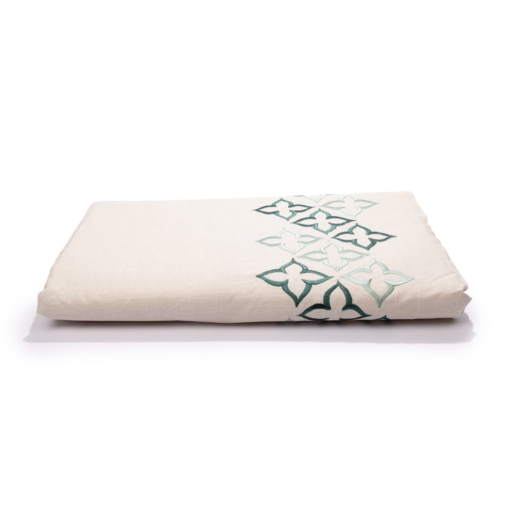 Floral Pattern light beige filled in 2cm memory foam
