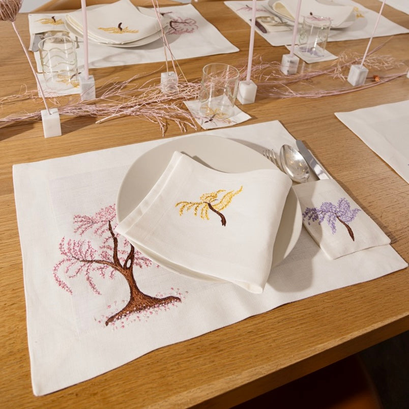 Blooming Tree Cutlery Pockets - Set of 6