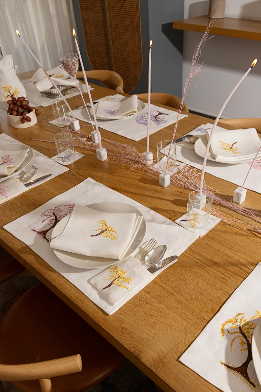 Blooming Tree Cutlery Pockets - Set of 6