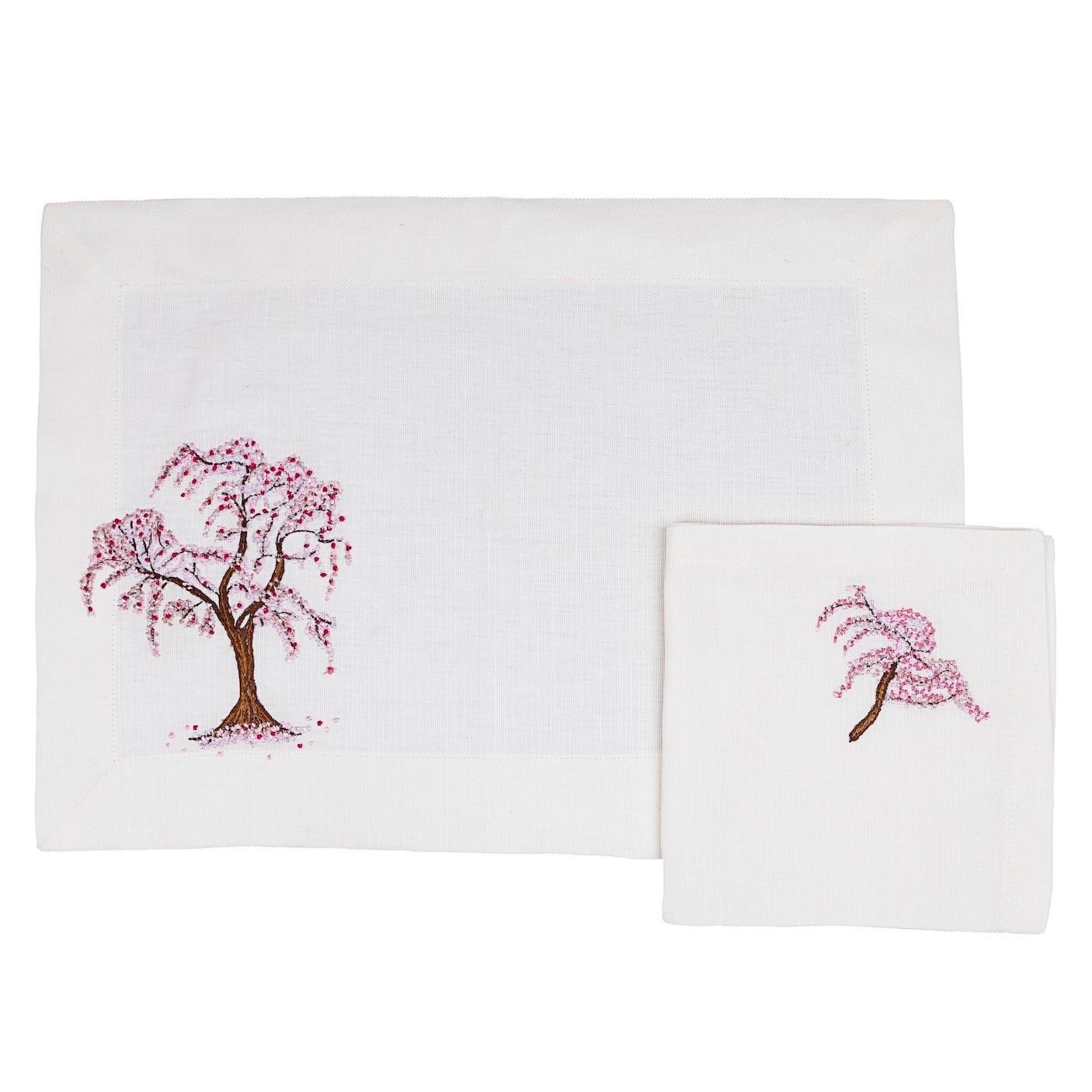 Blooming Trees Placemat & Napkin - Set of 6