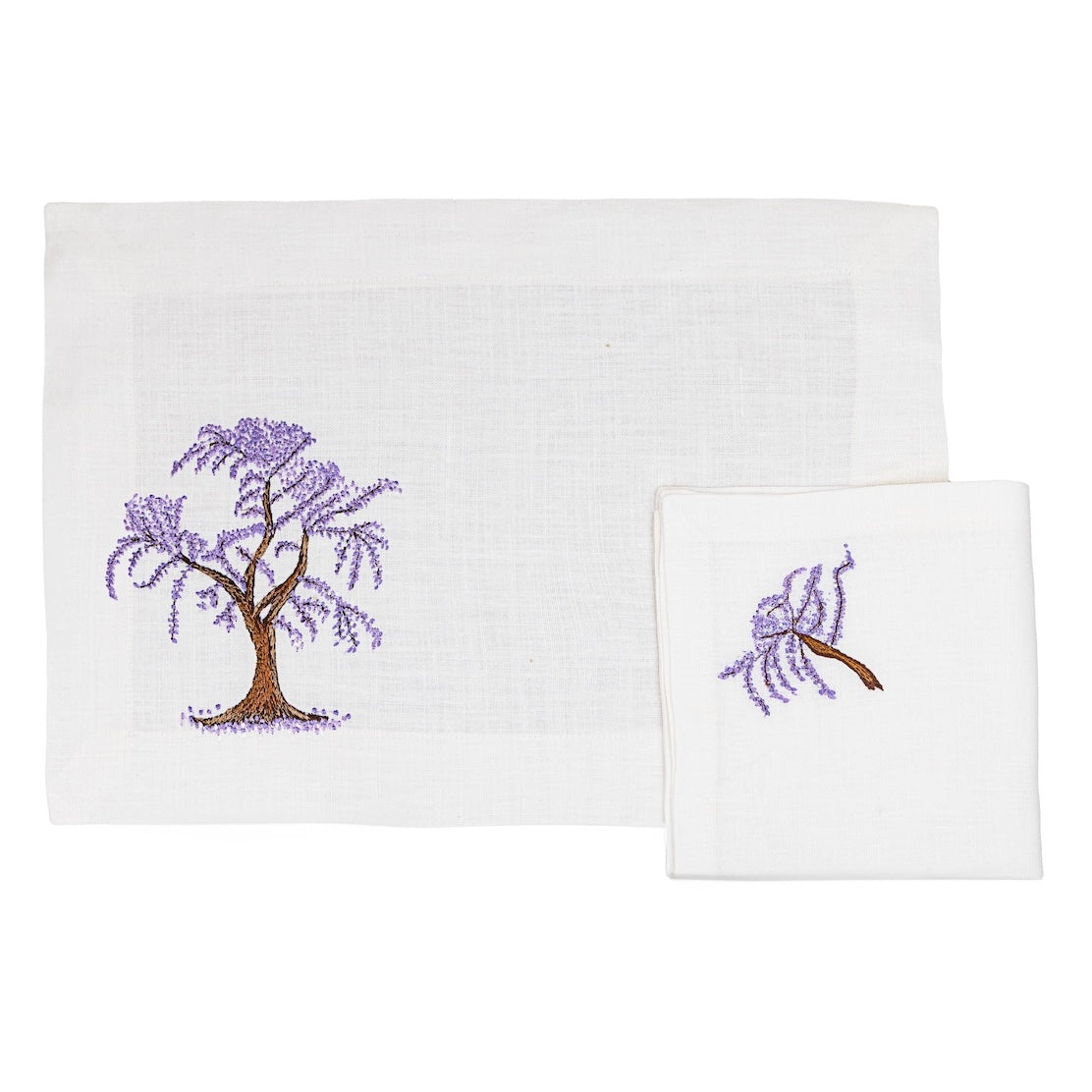 Blooming Trees Placemat & Napkin - Set of 6