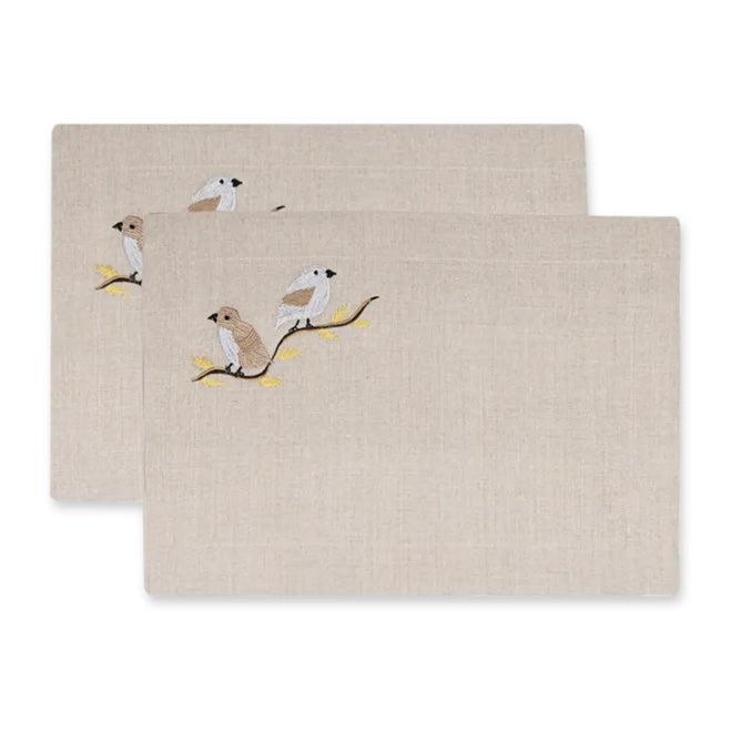 Birds on Branch Placemat - Set of 2