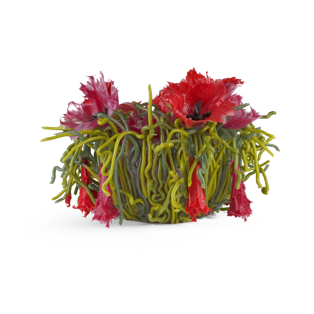 HANDMADE SILICONE VASE - THE RED POPPY