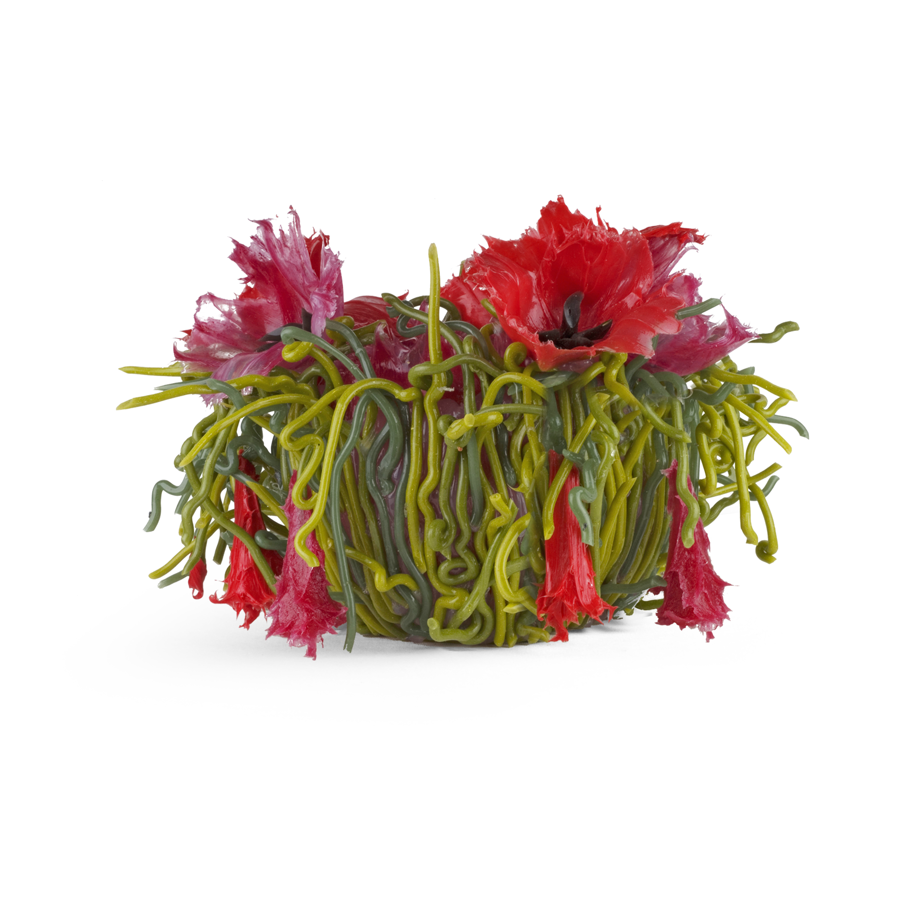 HANDMADE SILICONE VASE - THE RED POPPY