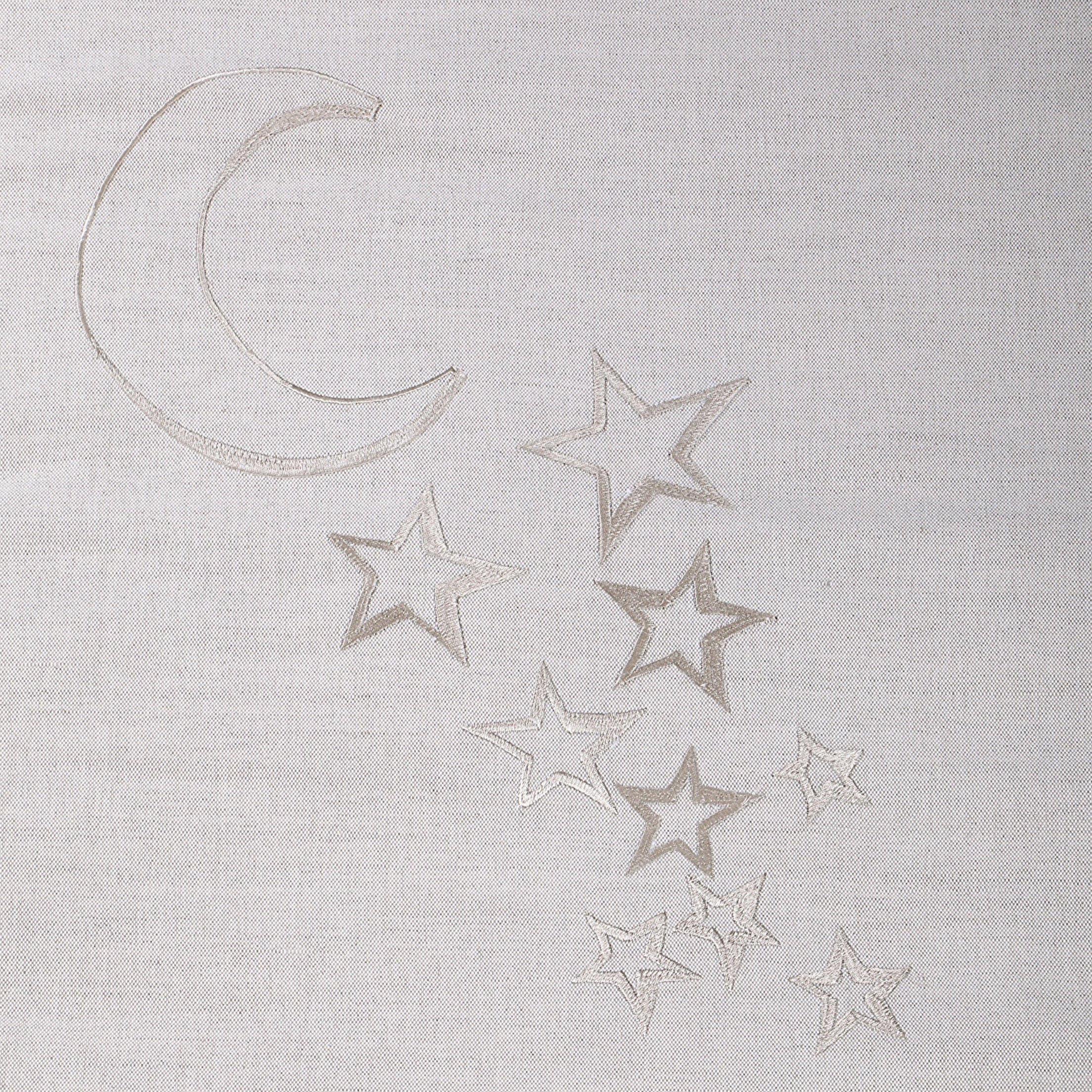 Moon and Stars Linen Prayer Mat Dacron