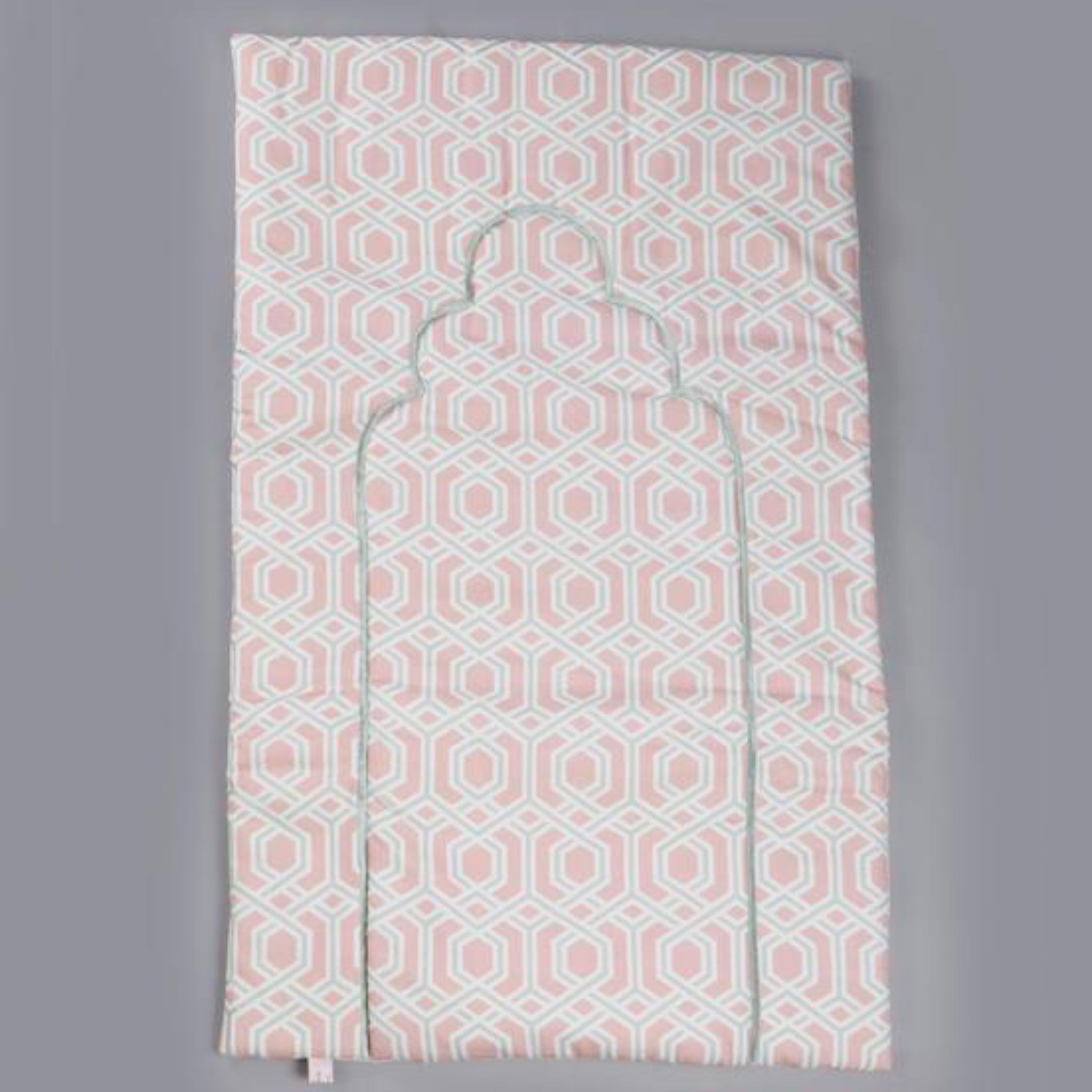 Pink Geometry Design Prayer Mat filled in 2cm dacron