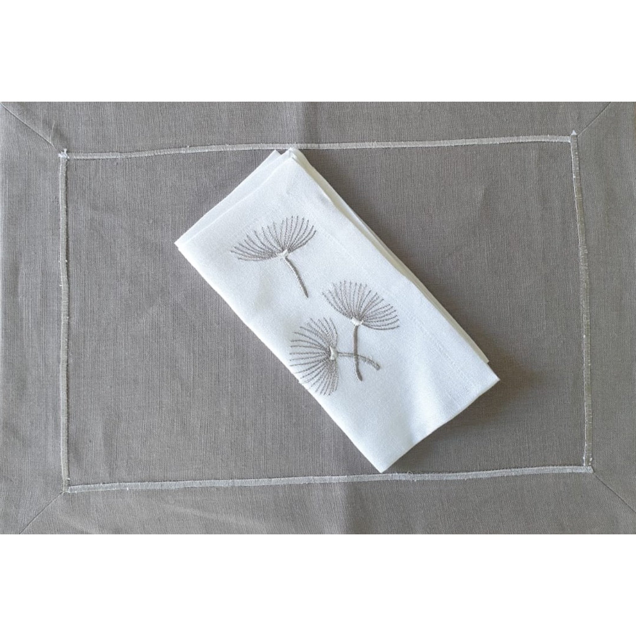 Placemat grey set of 6