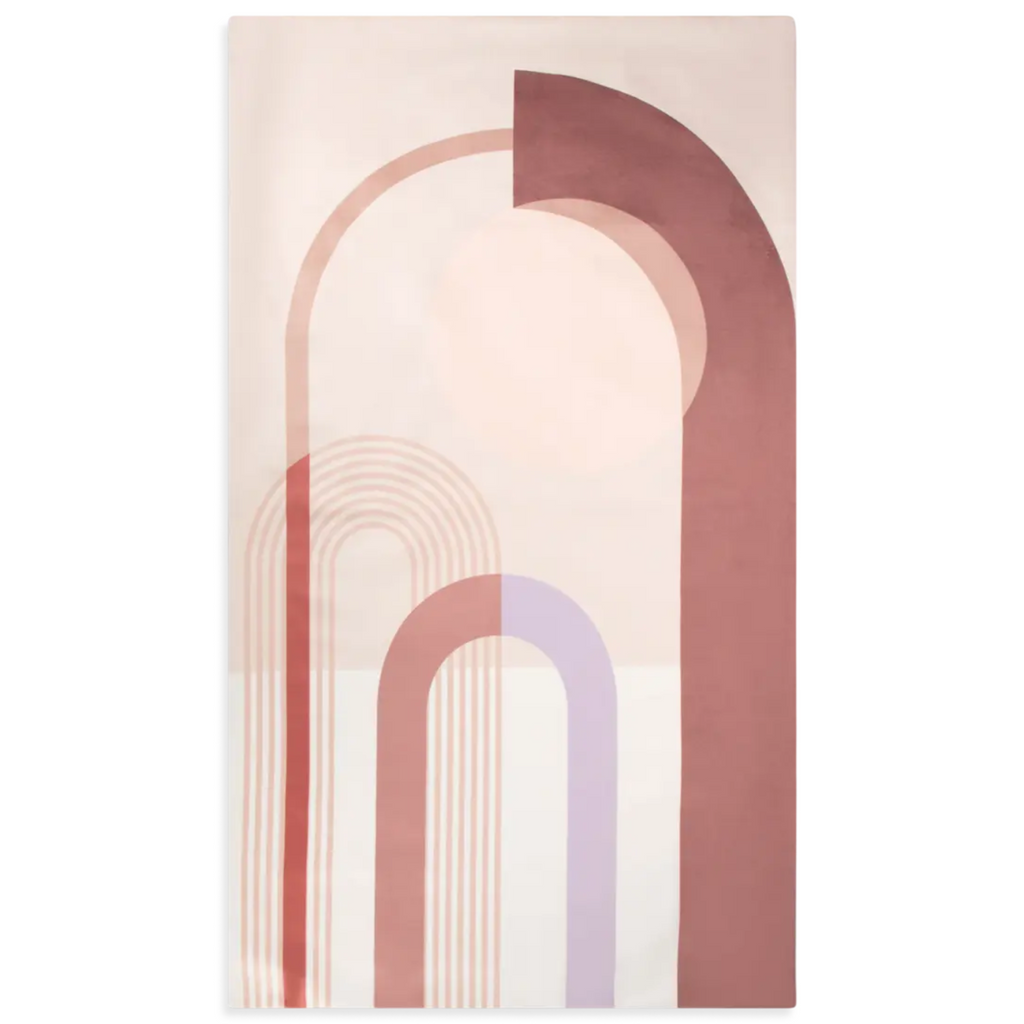 Printed Prayer Mat Pink filled in 2cm memory foam