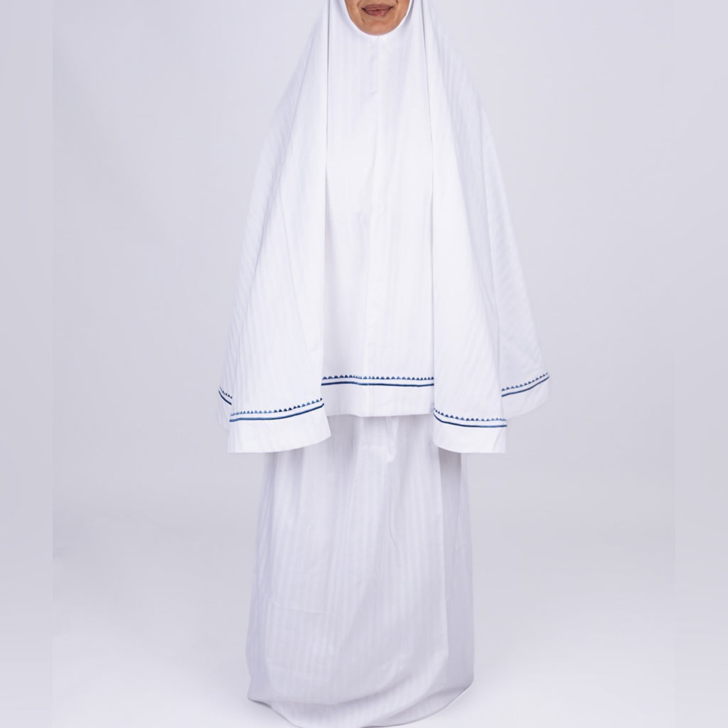 Cotton Prayer Cloth - Shades of Blue