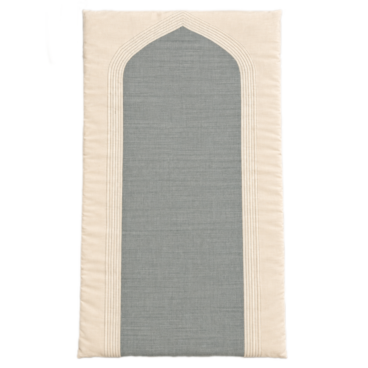 Gray Arch Prayer Mat filled in 2cm memory foam